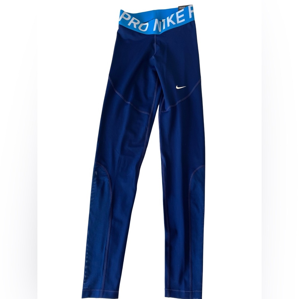 Nike Pro Dri-FIT Training Leggings Blue XS NWT